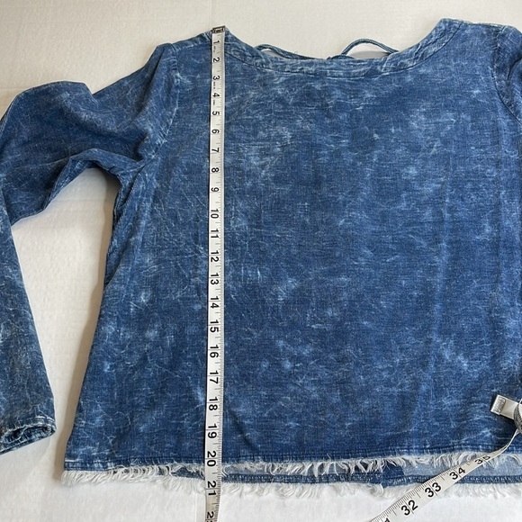 Cloth & Stone Fine Whale Corduroy Button Back Blouse Size Small - Picture 9 of 9